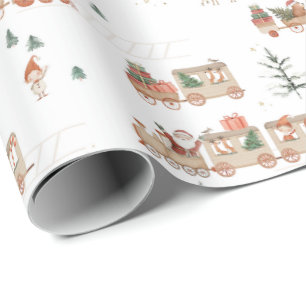 Polarer Zug - Elf Santa Helfer Frohe Feiertage Geschenkpapier