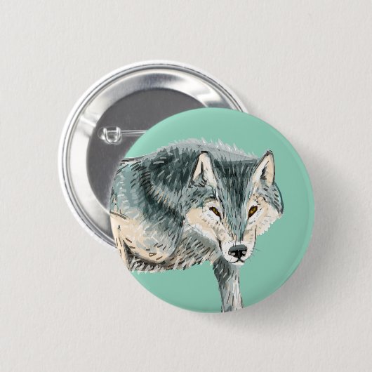 Polares Totem wolf Button (Vorne & Hinten)