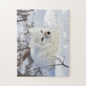 Polarfuchs im Winter Puzzle (Vertikal)