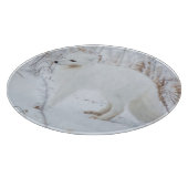 Polarfuchs Schneidebrett (Ecke)