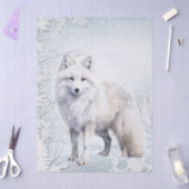 Polarfuchs Seidenpapier (Basteln)