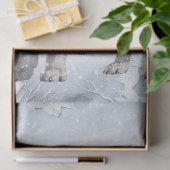 Polarfuchs Seidenpapier (Geschenk)