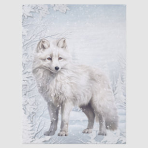 Polarfuchs Seidenpapier