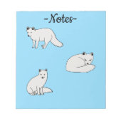 Polarfüchse Notizblock (Vorderseite)