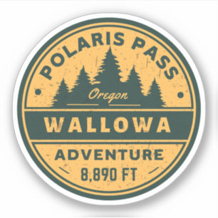 Polaris Pass Wallowin Wandern Alp Oregon Aufkleber