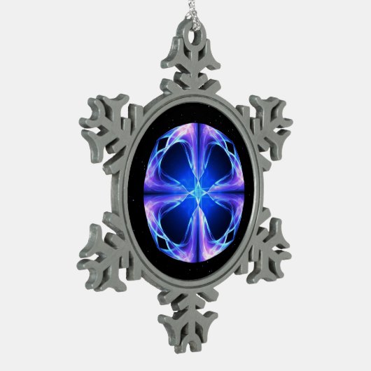 Polaris Schneeflocken Zinn-Ornament (Links)