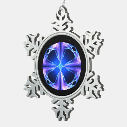 Polaris Schneeflocken Zinn-Ornament (Rechts)