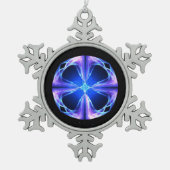 Polaris Schneeflocken Zinn-Ornament (Vorderseite)