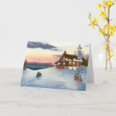 Polaris Sunset Blank Card Karte (Gelbe Blume)