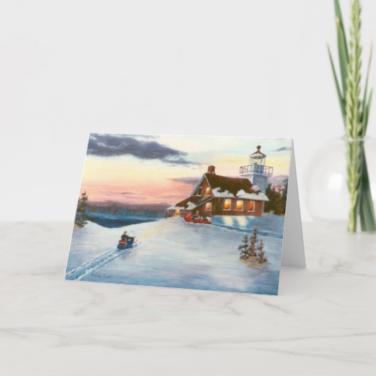 Polaris Sunset Blank Card Karte (Vorderseite)