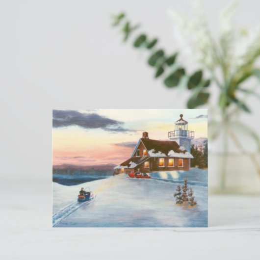 Polaris Sunset Postcard Postkarte (Stehend Vorderseite)