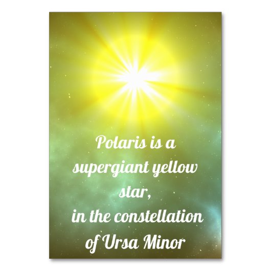 Polaris Tischnummer (Rückseite)