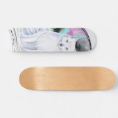 Polarktischer Fox Aquarelltinte Skateboard (Horizontal)