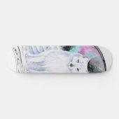 Polarktischer Fox Aquarelltinte Skateboard (Horizontal)