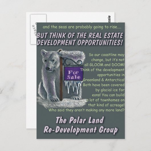 Polarland-Neuentwicklung Postkarte (Vorne/Hinten)