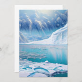 Polarlandschaften Einladung (Vorne/Hinten)