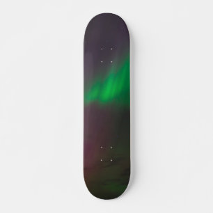 Polarlicht Aurora Borealis Alaska Himmel Grün Skateboard