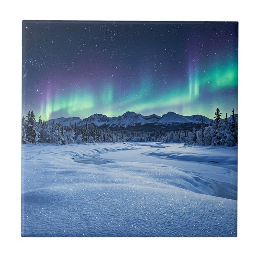 Polarlicht Fliese (Vorderseite)