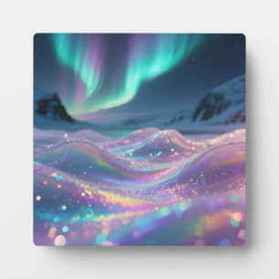 Polarlicht Funkelnde Wellen Fantasie Fotoplatte