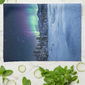Polarlicht Geschirrtuch (Gefaltet)