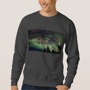 Polarlicht in Finnisch Lappland Sweatshirt