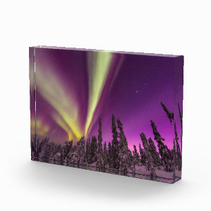 Polarlicht Nordlicht Fairbanks Alaska Fotoblock