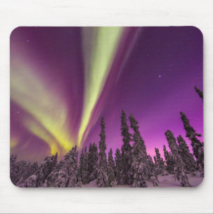Polarlicht Nordlicht Fairbanks Alaska Mousepad