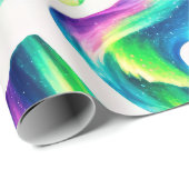 Polarlicht Nordlicht Geschenkpapier (Rolleneckpunkt)
