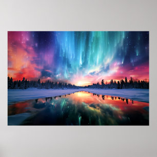 Polarlicht, Nordlicht, Poster