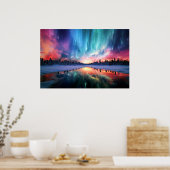 Polarlicht, Nordlicht, Poster (Küche)