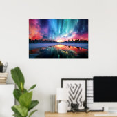 Polarlicht, Nordlicht, Poster (Heimbüro)