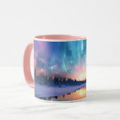 Polarlicht, Nordlicht, Tasse (Vorderseite Links)