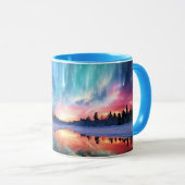 Polarlicht, Nordlicht, Tasse (VorderseiteRechts)
