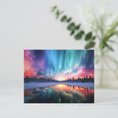 Polarlicht, Nordlichter, Postkarte (Stehend Vorderseite)