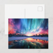 Polarlicht, Nordlichter, Postkarte (Vorne/Hinten)