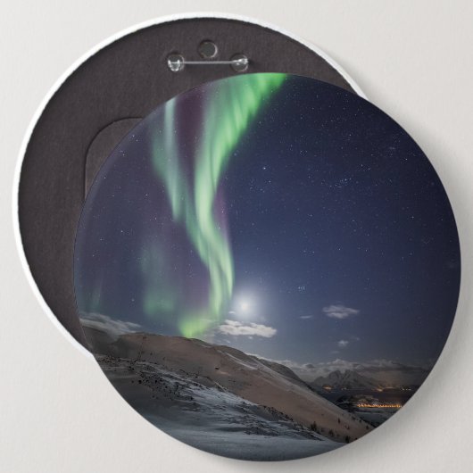 Polarlicht Norwegen Button (Vorne & Hinten)