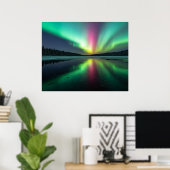 Polarlicht Poster (Heimbüro)