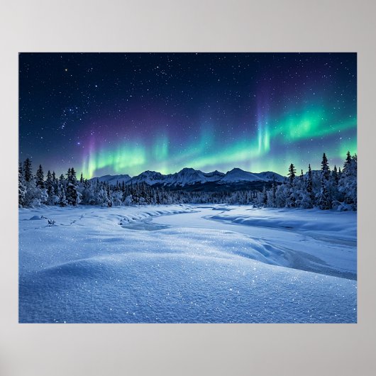 Polarlicht Poster (Vorne)