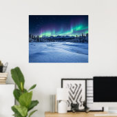 Polarlicht Poster (Heimbüro)