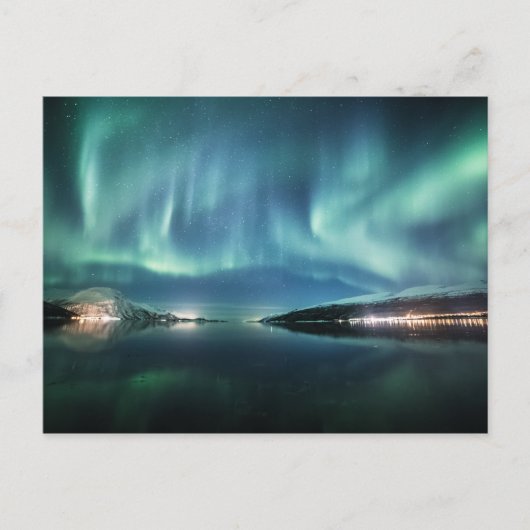 Polarlicht Postkarte (Vorderseite)