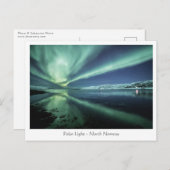 Polarlicht Postkarte (Vorne/Hinten)