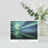 Polarlicht Postkarte (Stehend Vorderseite)
