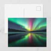 Polarlicht Postkarte (Vorne/Hinten)
