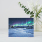 Polarlicht Postkarte (Stehend Vorderseite)