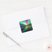 Polarlicht Quadratischer Aufkleber (Umschlag)
