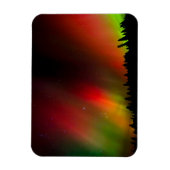 Polarlicht und Bäume Magnet (Vertikal)