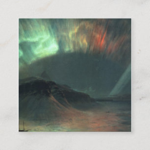 Polarlicht von Frederic Edwin Church Quadratische Visitenkarte