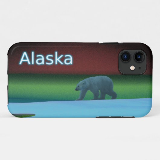 Polarlichter Case-Mate iPhone Hülle (Rückseite (Horizontal))