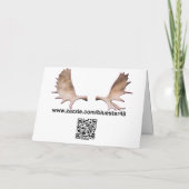 Polarlichter Feiertagskarte (Rückseite)