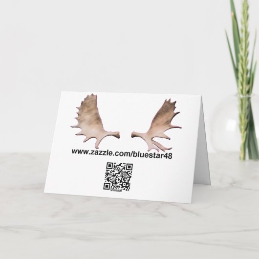 Polarlichter Feiertagskarte (Rückseite)